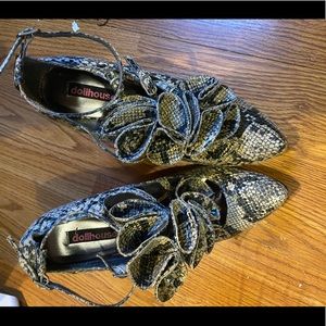 Never worn Snake Skin Heels (runs small)